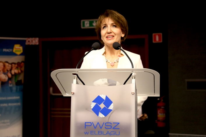 dyrektor Warmińsko-Mazurskiego Ośrodka Doskonalenia Nauczycieli w Elblągu dr Danuta Oleksiak