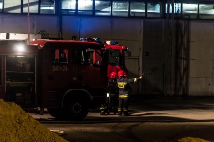 Interwencja straży pożarnej w Pasłęku. Groźny wyciek amoniaku