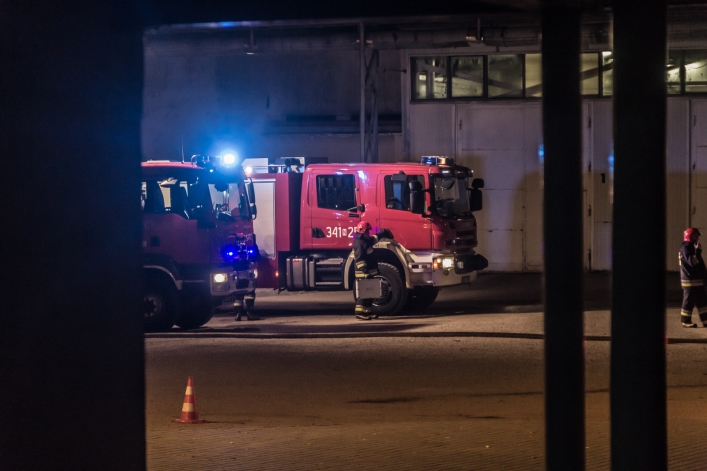 Interwencja straży pożarnej w Pasłęku. Groźny wyciek amoniaku
