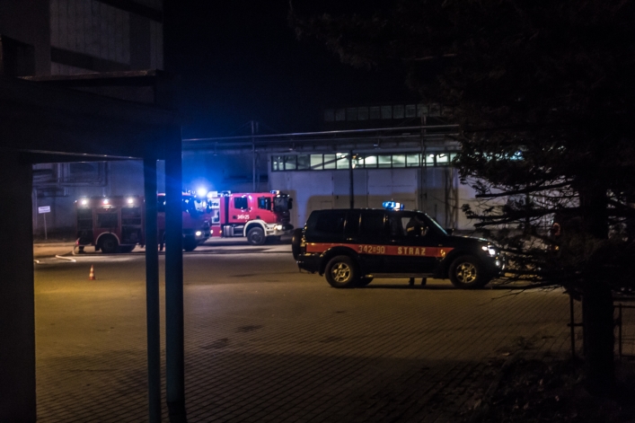 Interwencja straży pożarnej w Pasłęku. Groźny wyciek amoniaku