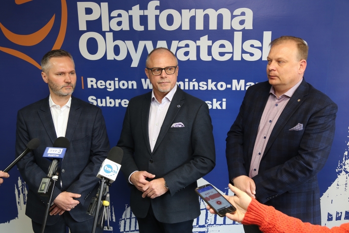 Jarosław Wałęsa i Jacek Protas w Elblągu. Chcą przywrócenia małego ruchu granicznego (MRG)