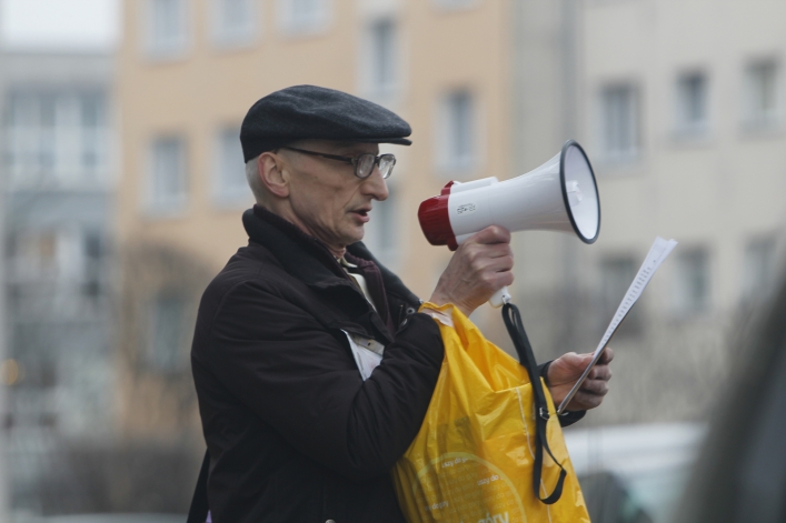 Jednoosobowa... akcja protestacyjna na Winnej