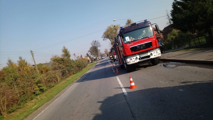 Jegłownik. Pożar auta i wiaty. Zagrożony budynek mieszkalny 