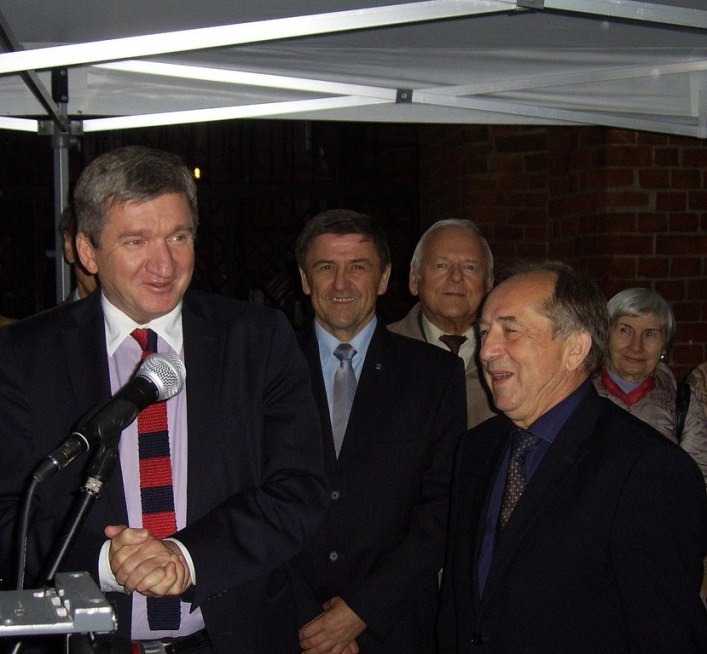 Jerzy Wenderlich w Elblągu na briefingu wyborczym SLD