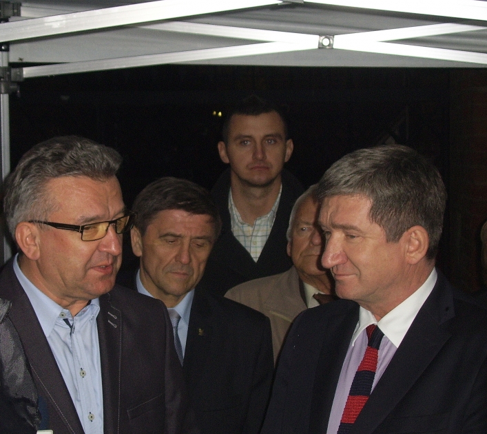 Jerzy Wenderlich w Elblągu na briefingu wyborczym SLD