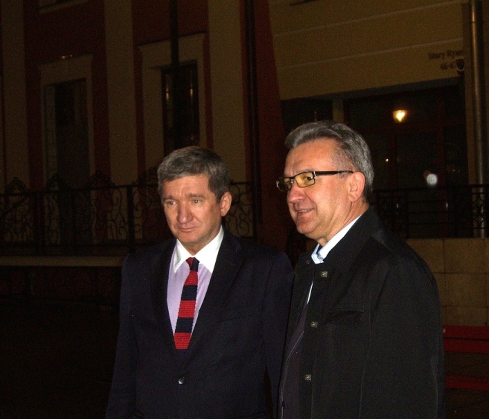 Jerzy Wenderlich w Elblągu na briefingu wyborczym SLD