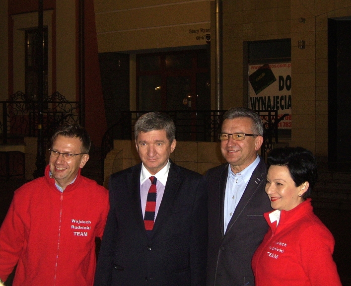 Jerzy Wenderlich w Elblągu na briefingu wyborczym SLD