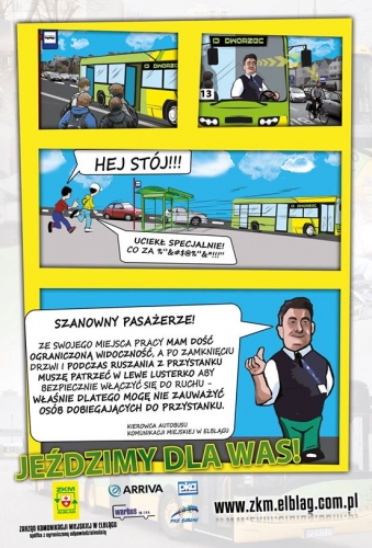 Jeździmy dla Was! – pierwsza taka kampania w elbląskiej komunikacji miejskiej