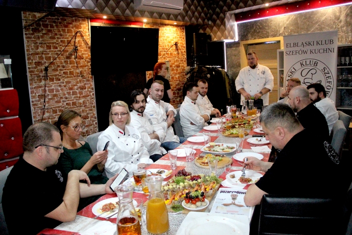Jubileuszowe spotkanie Elbląskiego Klubu Szefów Kuchni w Restauracji Amore Mio