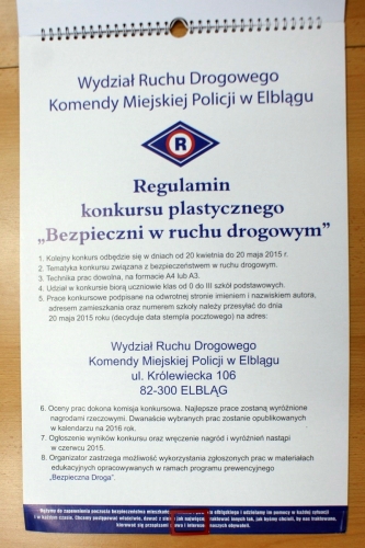 Kalendarz policyjny na 2015 rok