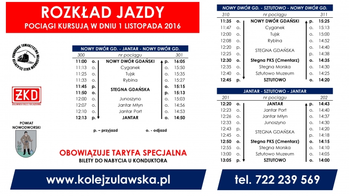 Kolejką na Mierzeję w dniu Wszystkich Świętych 