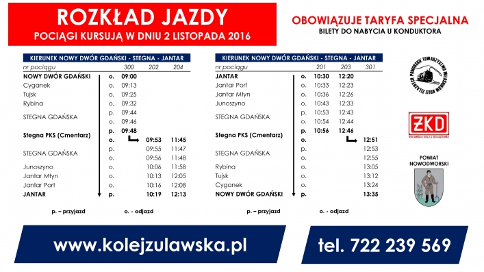 Kolejką na Mierzeję w dniu Wszystkich Świętych 