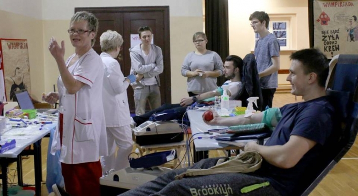 Kolejna akcja poboru krwi - Wampiriada  w Zespole Szkół Gospodarczych