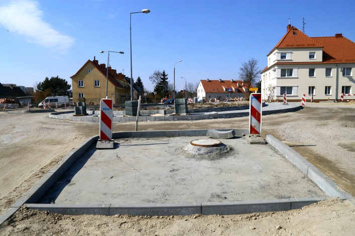 Kolejne rondo w Elblągu. Zobacz jak zmienia się Lotnicza