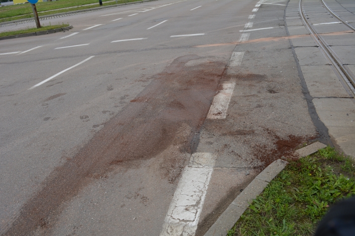 Kolizja drogowa na ul. płk. Dąbka (+ zdjęcia)