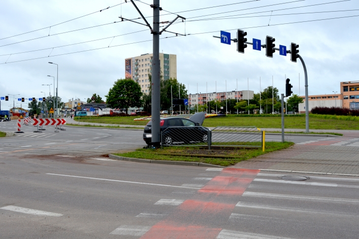 Kolizja drogowa na ul. płk. Dąbka