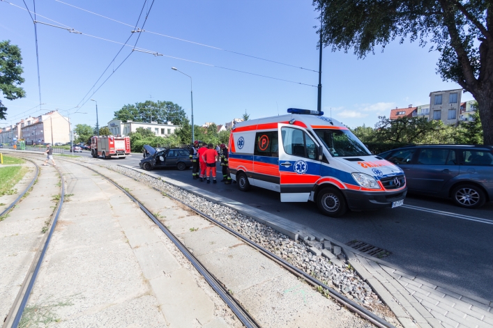 Kolizja dwóch pojazdów na ul. Browarnej