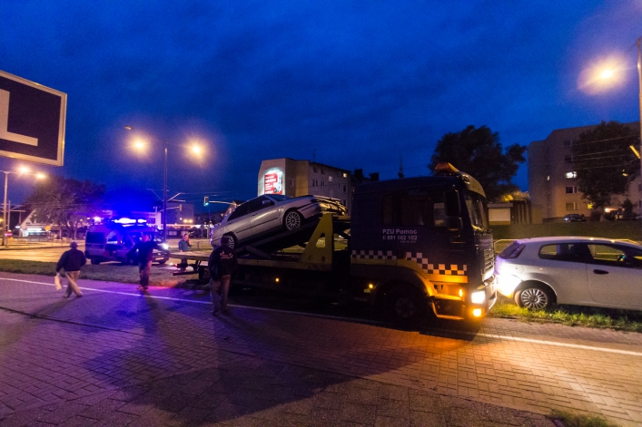 Kolizja na Dąbka. Dwie osoby w szpitalu