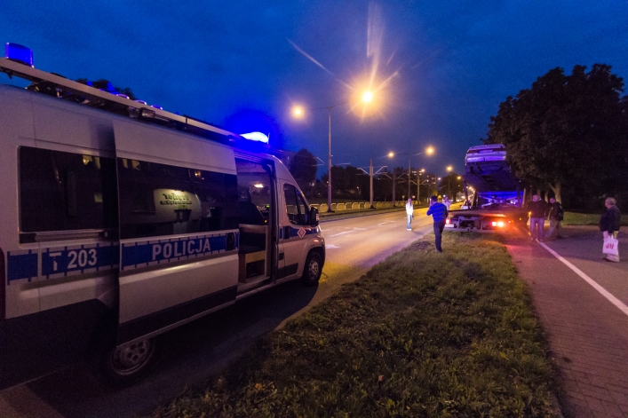 Kolizja na Dąbka. Dwie osoby w szpitalu
