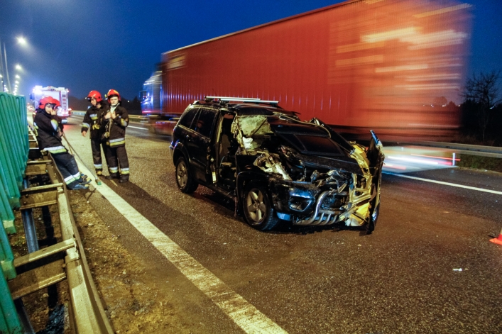 Kolizja na obwodnicy Elbląga. Ruch w kierunku Gdańska wahadłowy