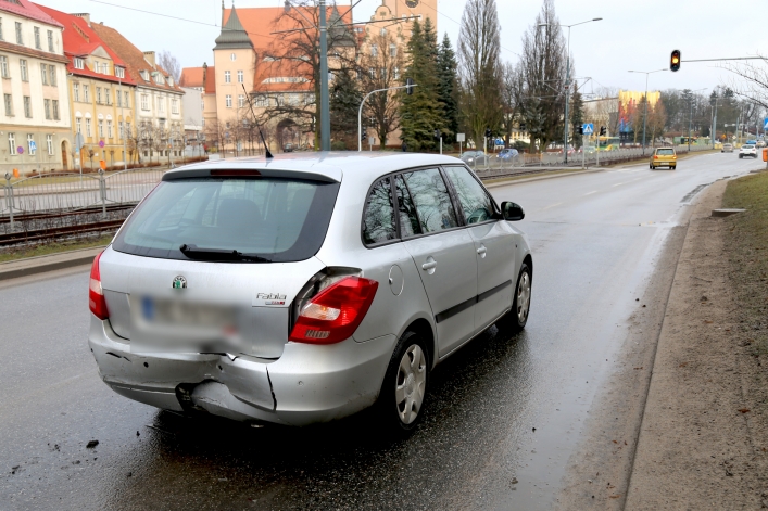 Kolizja na ul. gen Stefana Grota-Roweckiego