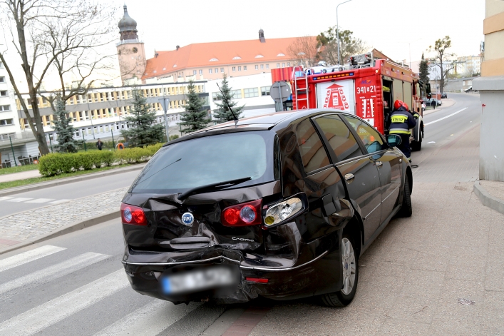 Kolizja na ul. Traugutta