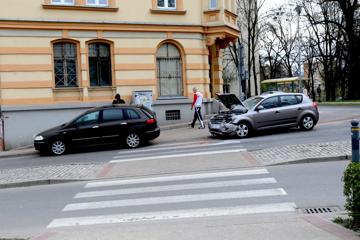 Kolizja na ul. Traugutta