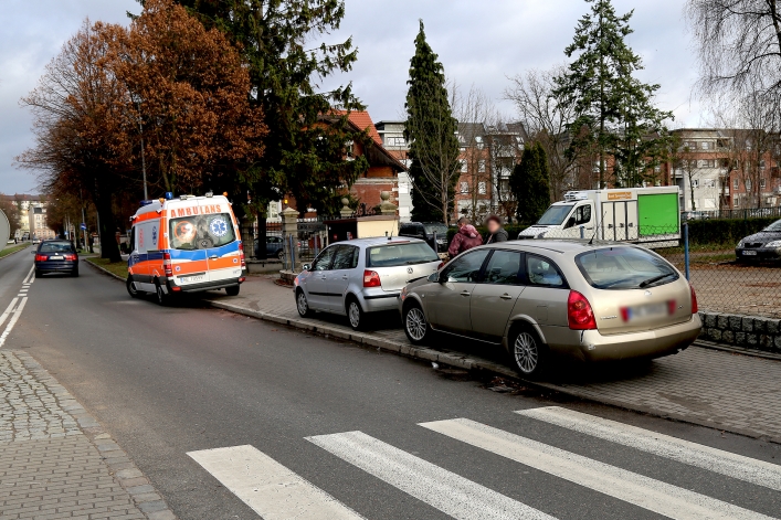 Kolizja na ul. Żeromskiego (+ zdjęcia)