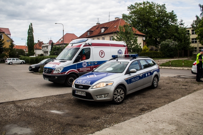 Kolizja na ulicy Sienkiewicza. Ucierpiało małe dziecko