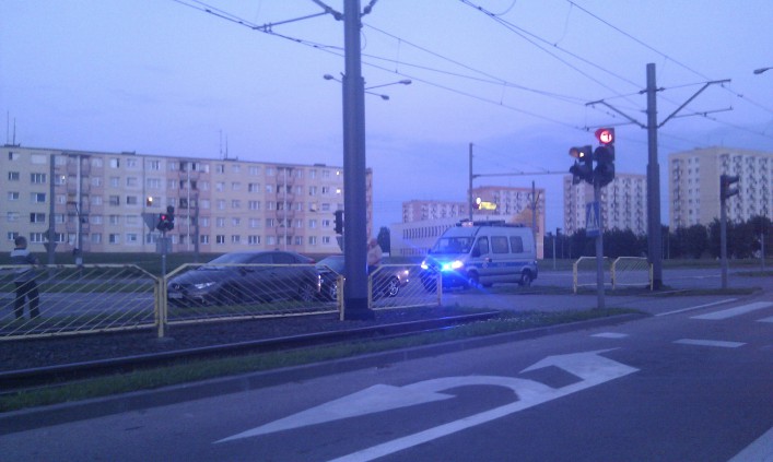Kolizja przed Placem Jagiellończyka