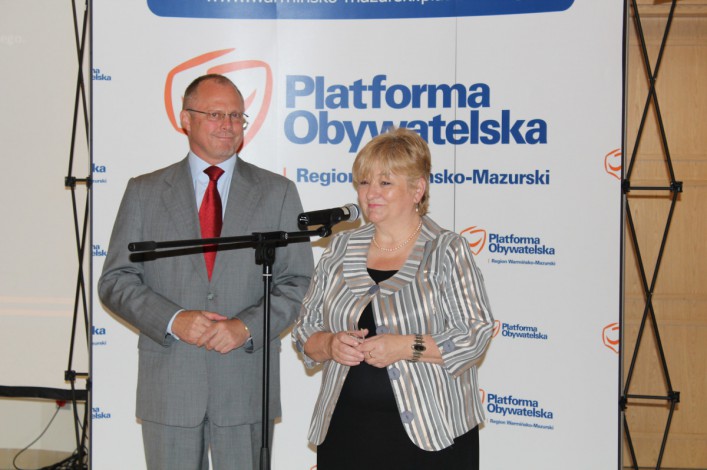 Konwencja Platformy Obywatelskiej. Jacek Protas wspiera Elżbietę Gelert