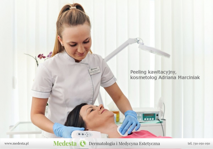 Adriana Marciniak, kosmetolog, peeling kawitacyjny