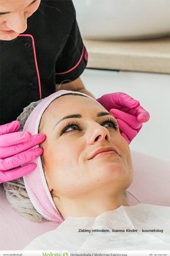 Joanna Kinder, kosmetolog, zabieg retinolem