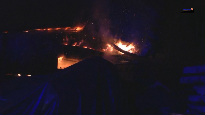 Krzewno: Nocny pożar w fabryce szczotek (foto i video)