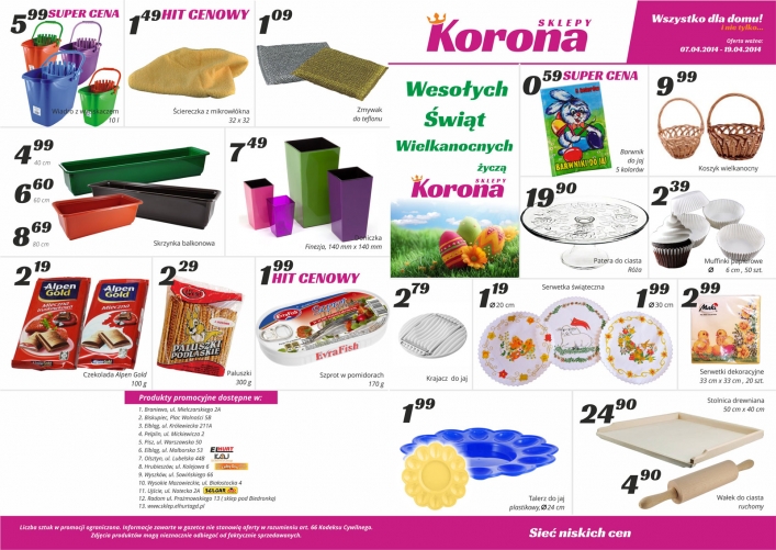 Kwietniowe promocje w sklepach Korony. Sprawdź aktualne promocje