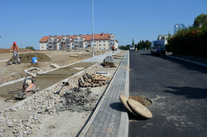 Lidl przy skrzyżowaniu Ogólnej i al. Jana Pawła II (26 lipca 2018 r.)