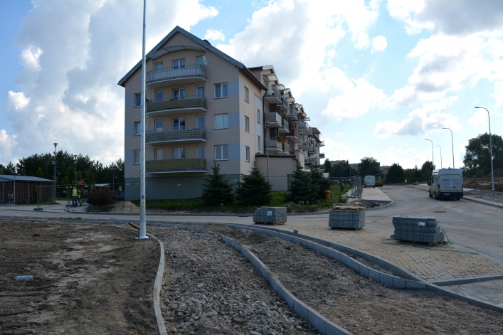 Lidl przy skrzyżowaniu Ogólnej i al. Jana Pawła II (26 lipca 2018 r.)