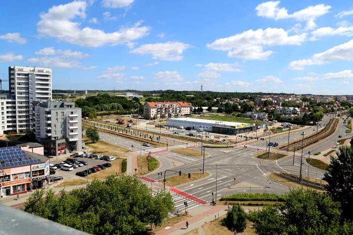 Lidl przy skrzyżowaniu Ogólnej i al. Jana Pawła II