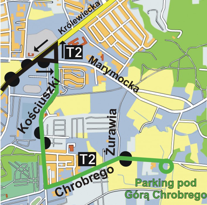 Linia T2 wygodniejsza dla działkowców