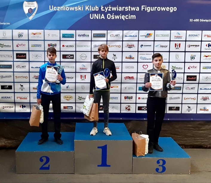 Łyżwiarze UKS „Szóstka” Elbląg wzięli udział w zawodach o „Puchar Ziemi Oświęcimskiej”