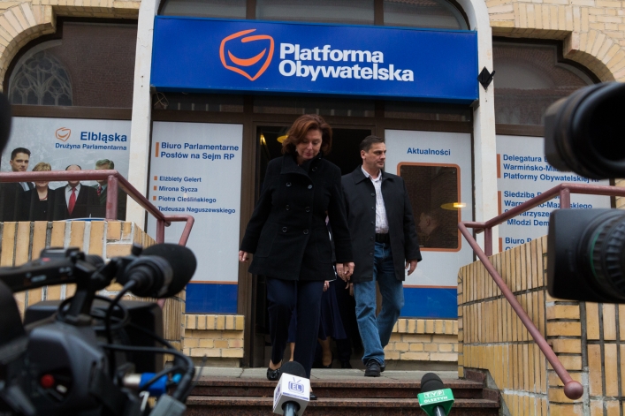 Marszałek Sejmu odwiedziła Elbląg. Popiera kandydatów Platformy Obywatelskiej