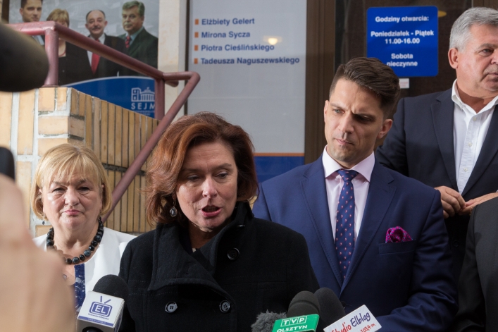 Marszałek Sejmu odwiedziła Elbląg. Popiera kandydatów Platformy Obywatelskiej