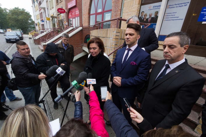 Marszałek Sejmu odwiedziła Elbląg. Popiera kandydatów Platformy Obywatelskiej