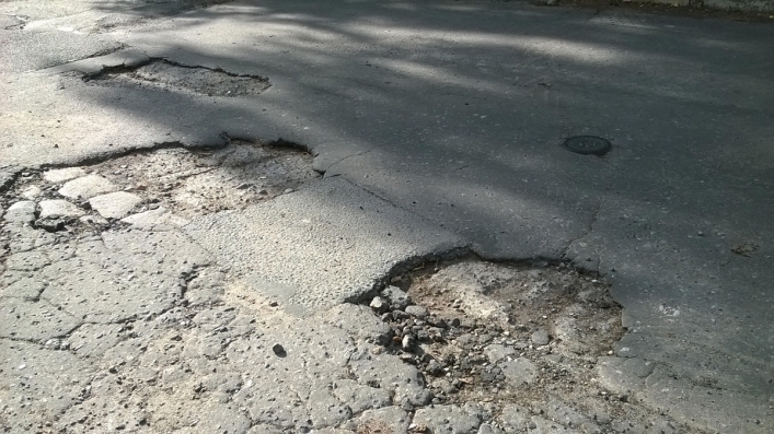 Miasteczko księżycowe? Tam jest dziura na dziurze
