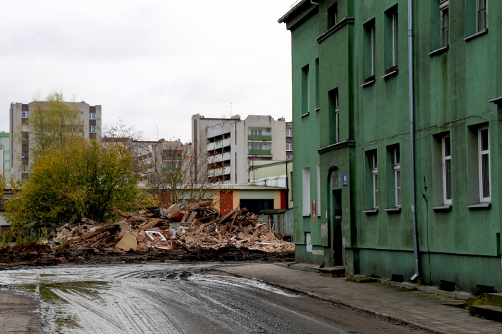 Budowa wiaduktu na Zatorze (26 października 2017 r.),
