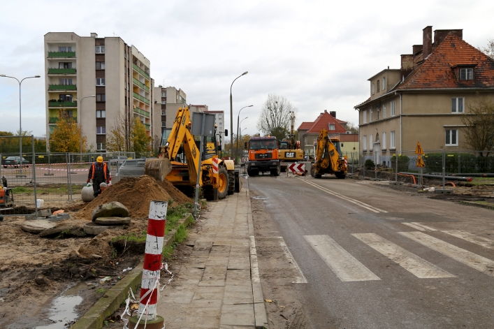 Budowa wiaduktu na Zatorze (26 października 2017 r.),