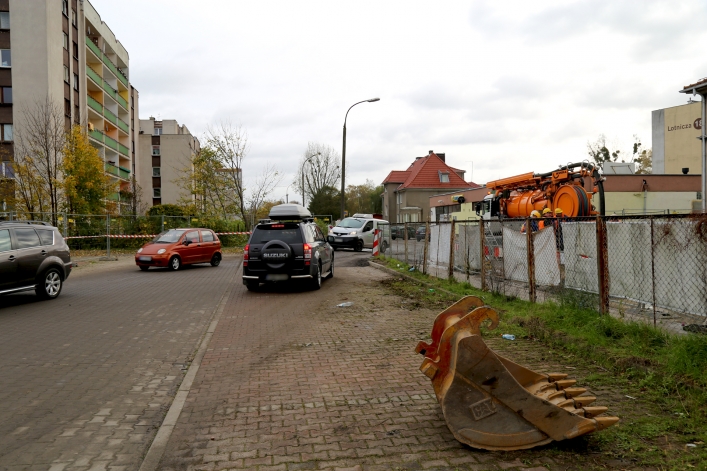 Budowa wiaduktu na Zatorze (26 października 2017 r.),