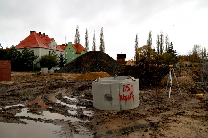 Budowa wiaduktu na Zatorze (26 października 2017 r.),
