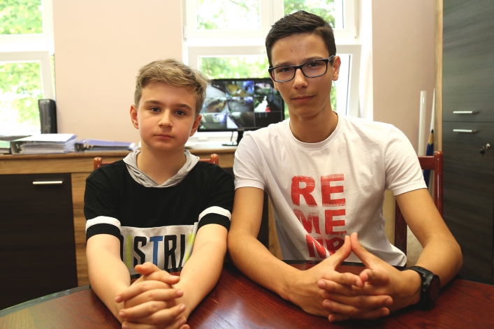 Od lewej: Kacper Frąszczak i Mikołaj Miernik