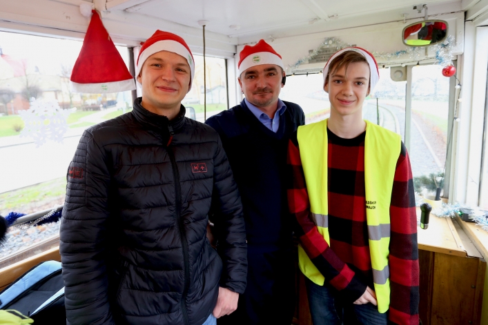 Mikołajkowy tramwaj kursuje dziś w Elblągu. Przejazdy są bezpłatne
